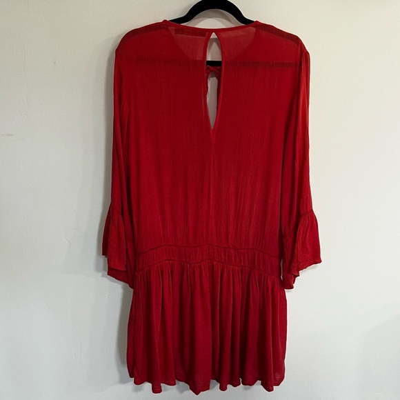 Vix Paula Hermanny Gauzy Cover Up Mini Dress - Picture 6 of 9